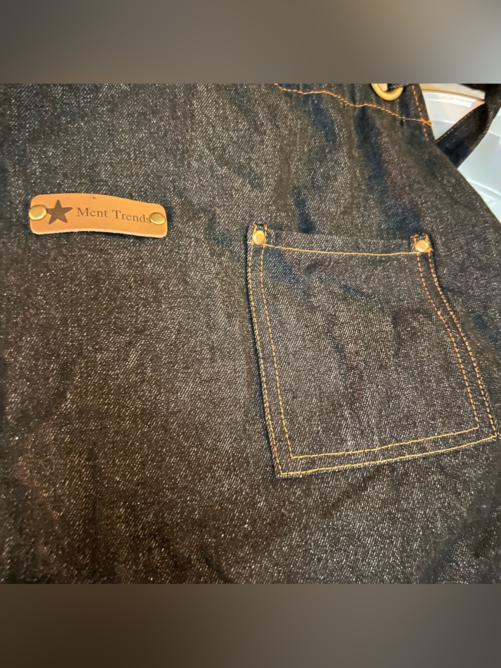 Dark Denim Workwear Apron with Utility Pockets #0420263 - Picture 4 of 10